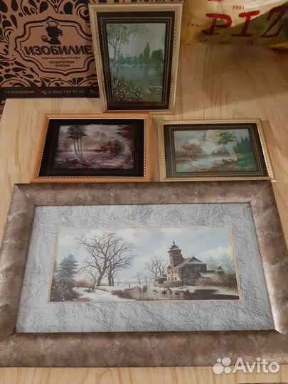 Картины декоративные 4 шт