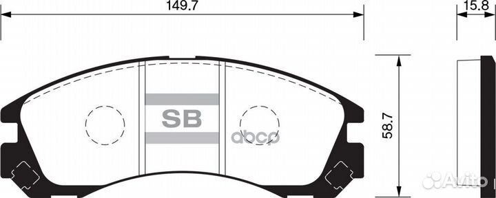 Колодки тормозные дисковые Mitsubishi Space Wag