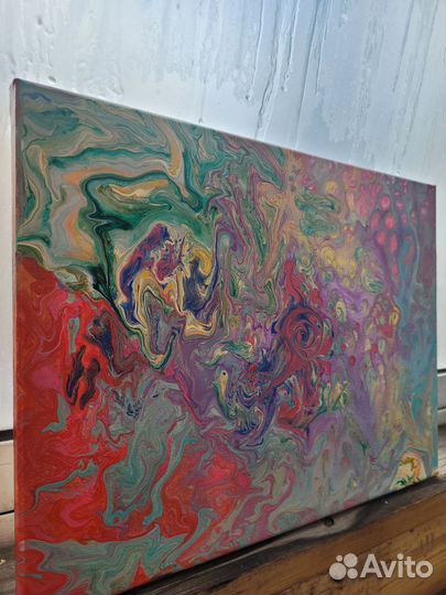 Интерьерная картина. Флюид Арт