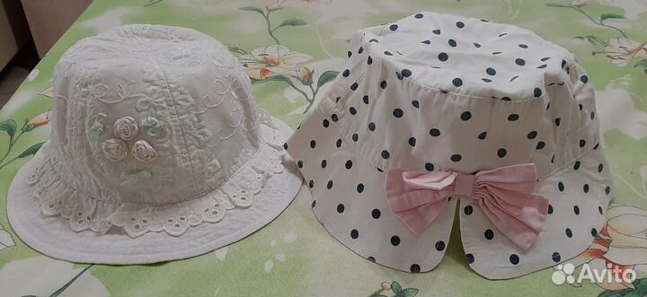 Шапки летние для девочки б/у