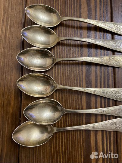 Серебряная чайная ложка 875 проба