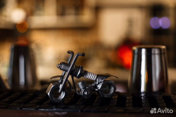 Сувениры из болтов и гаек. Мотоцикл