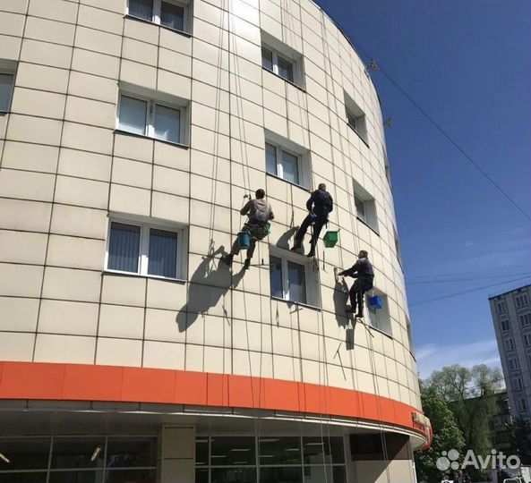 Промышленный альпинист, установка сплит систем