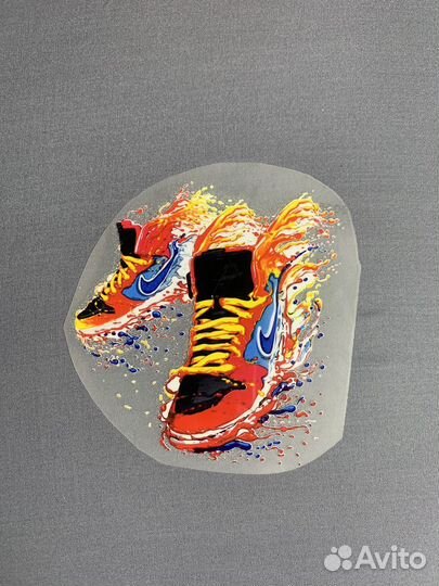 Термотрасфер, наклейки на одежду, печать DTF