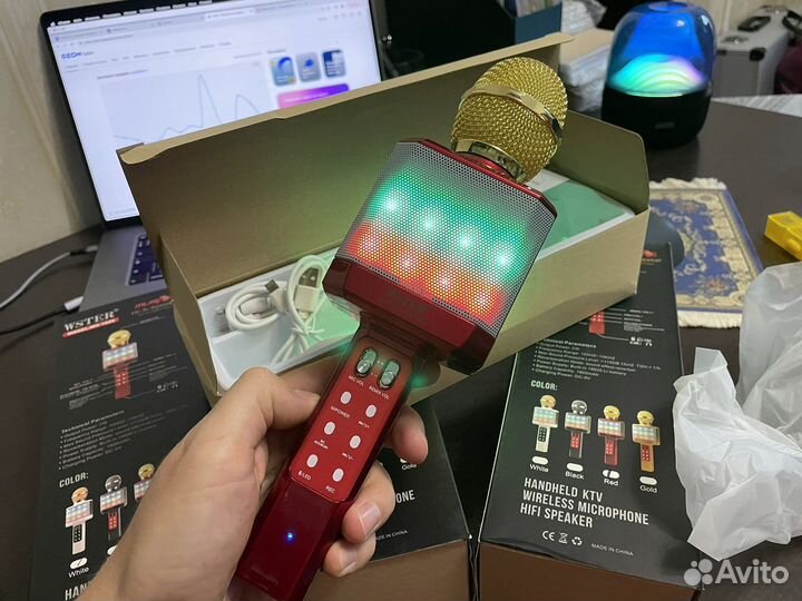 Беспроводные караоке микрофоны Wster WS-1828