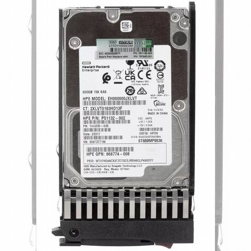 [EH000600JXLVT] Жесткий Диск Hp 600gb 15000 Sas 2,5" Eh000600jxlvt