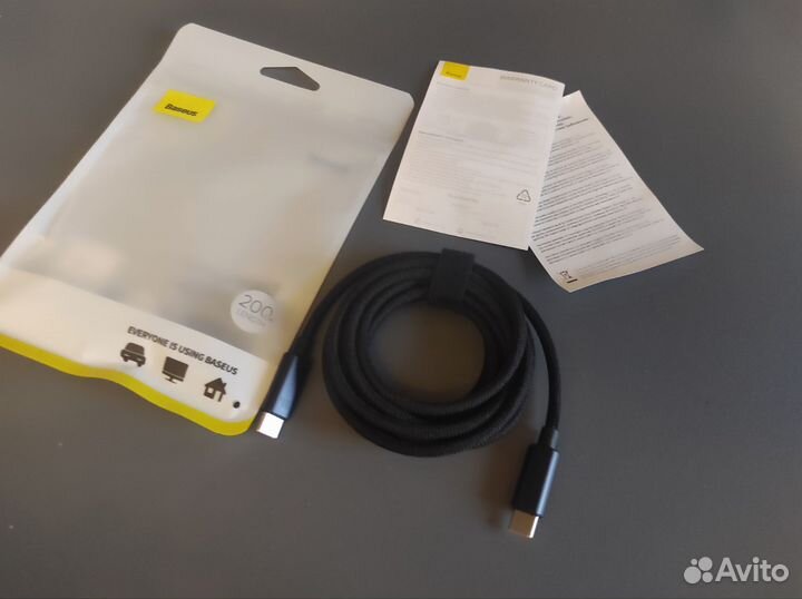 Кабель baseus type-c 100W 2m