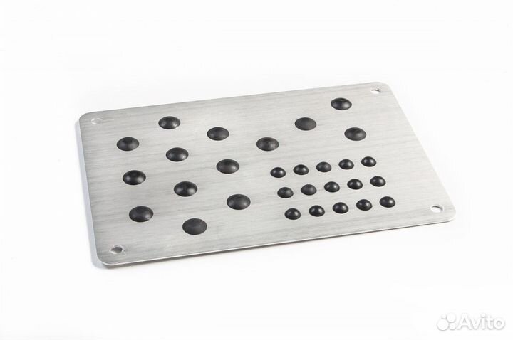 Подпятник для эва eva авто ковриков алюминиевый