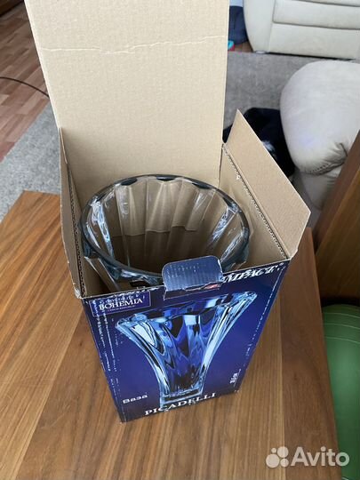 Ваза для цветов из Богемского стекла