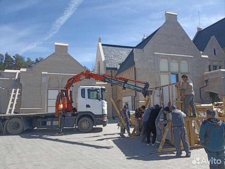 Аренда и услуги манипулятора, стрела 5 т, 15 м, борт 10 т, 6 м