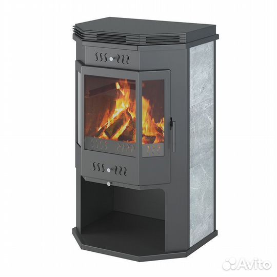Печь-Камин aston 12 кВт (200 м3) Призматик