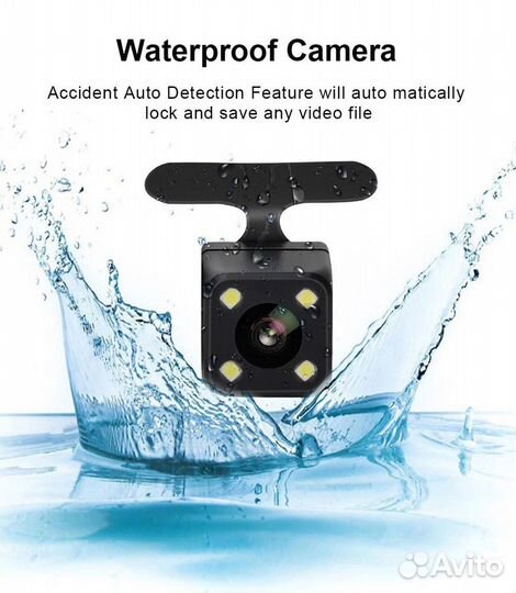 Видеорегистратор с задней камерой с разметкой TDS