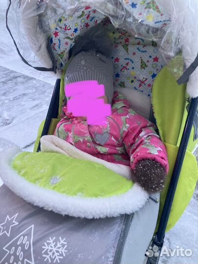 Детские санки коляска