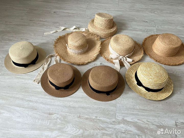Шляпы соломенные