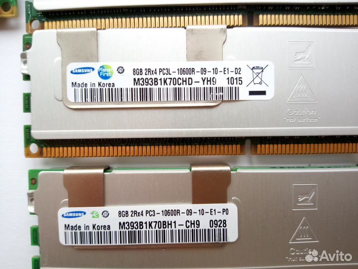 8GB DDR3 ECC Reg Samsung регистровая 1333/1600Мгц