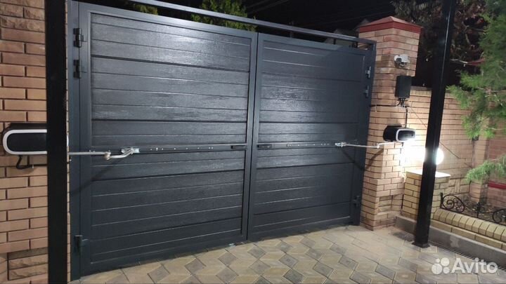 Откатные ворота с электроприводом