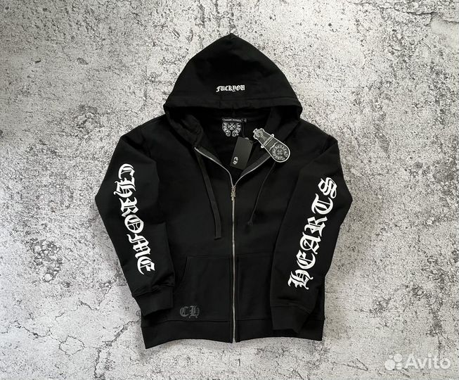 Худи Chrome Hearts черное