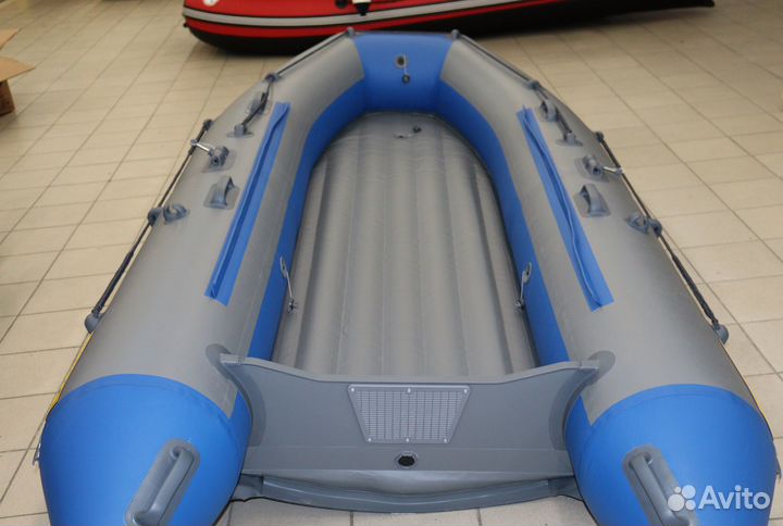 Лодка драккар 3200 нднд hant-PRO сине-серый
