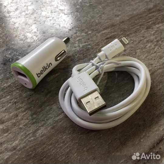 Автомобильное зарядное устройство, кабель Belkin