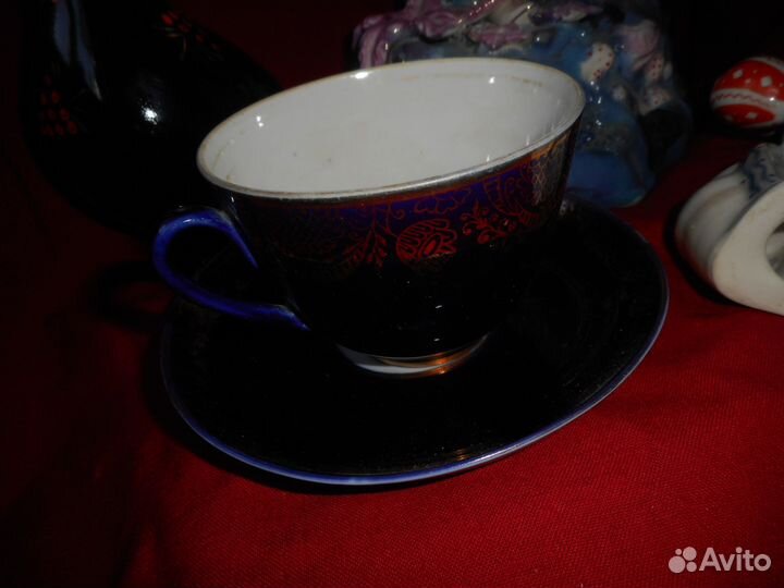 Фарфоровые статуэтки СССР. Садко, графин, чашка