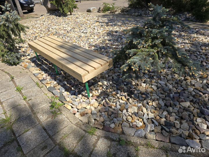 Лавка деревянная для раздевалок, школ, дачи, бани