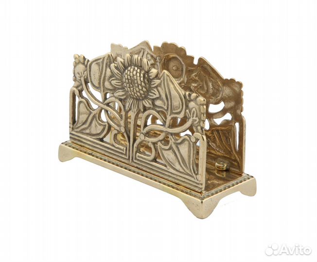 Салфетница из латуни