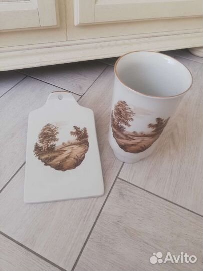 Ваза, сырная доска Дулёво СССР