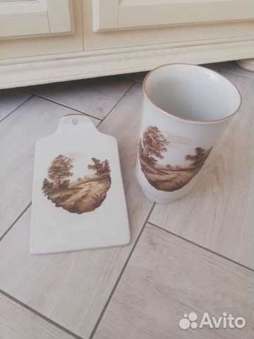 Ваза, сырная доска Дулёво СССР