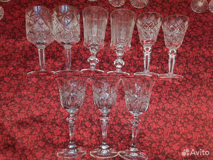 Хрусталь фужеры, рюмки