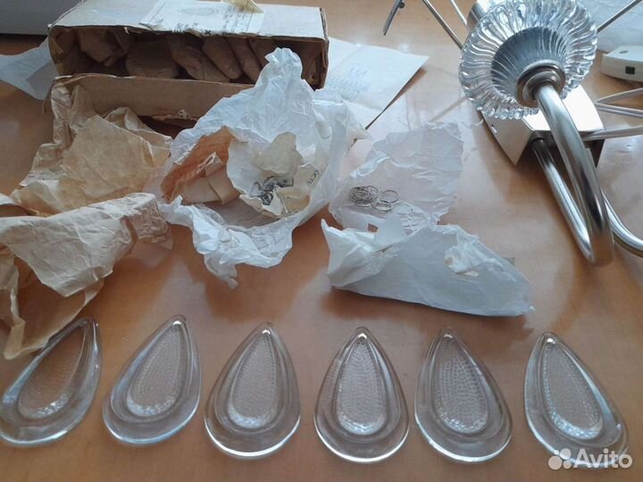 Хрустальный светильник, бра СССР