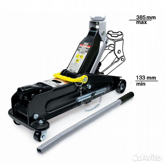 Домкрат подкатной AVS FJ-2000H, 2т, 133-385мм