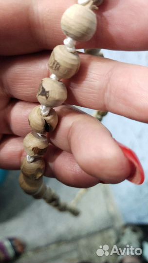 Оригинальные четки в льняном мешочке