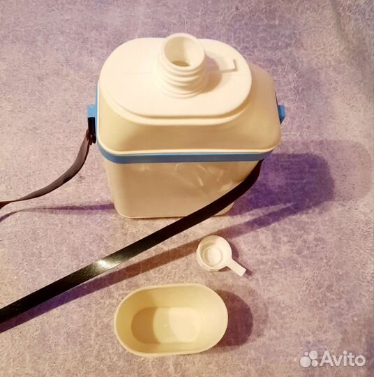 Ретро фляжка походная пластиковая. СССР