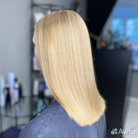 Кератиновое выпрямление волос