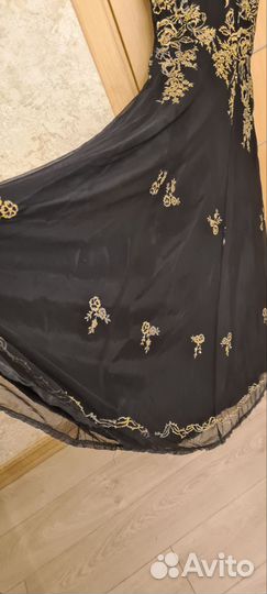 Платье женское 42 44 черное вечернее