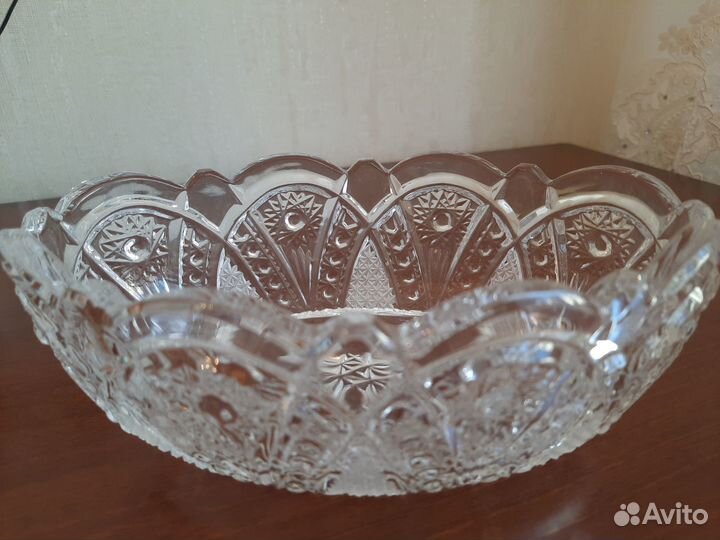 Салатник ваза хрустальный СССР
