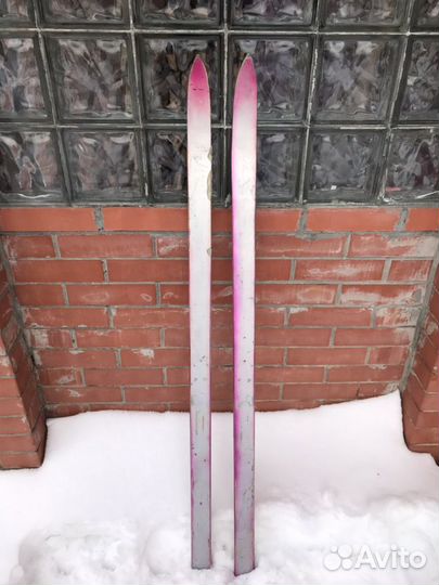 Лыжи беговые деревянные