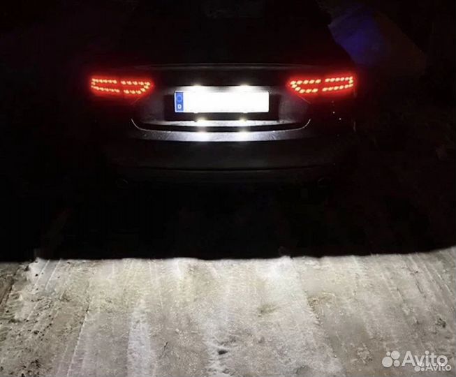 Светодиодная LED-подсветка номера audi