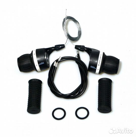 Комплект грипшифтеров с грипсами и тросами 9704
