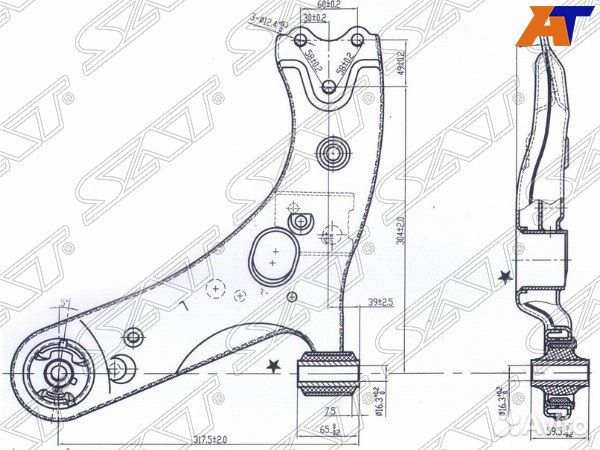 Рычаг подвески toyota corolla