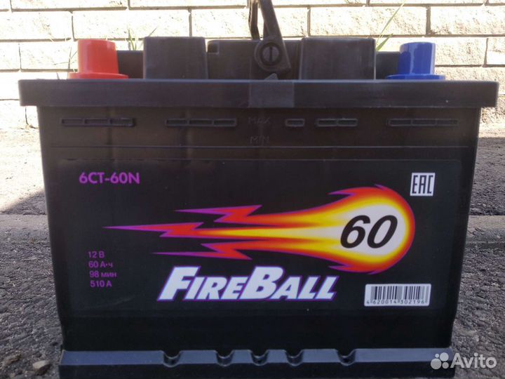 Акб 60 Ач Fire Ball