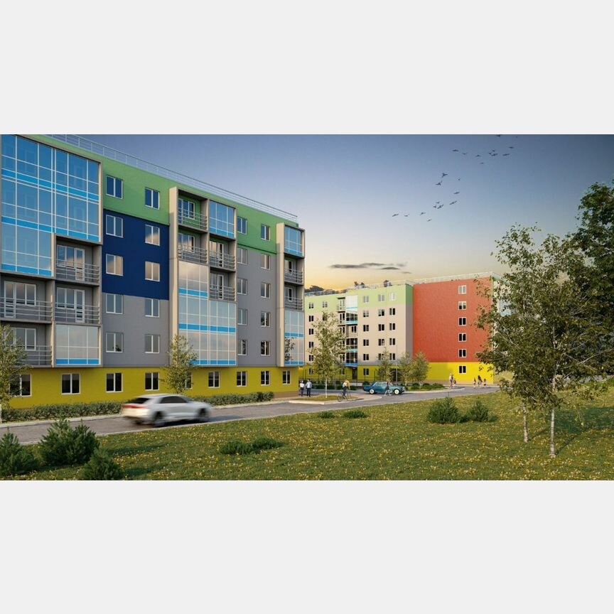 2-к. квартира, 72,1 м², 6/6 эт.