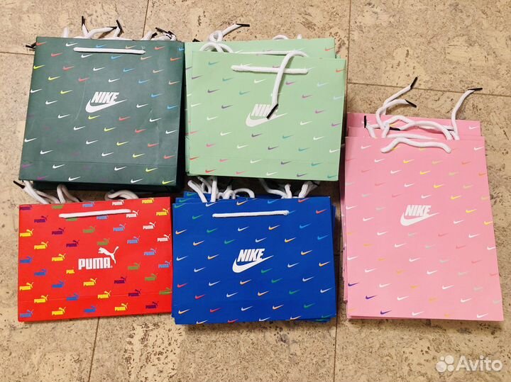 Пакет подарочный Nike, Puma,Adidas