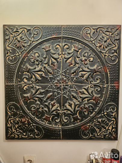 Панно интерьерное металическое