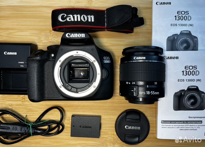 Canon 1300d kit как новый WI-FI
