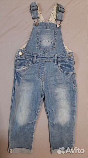 Комбинезон джинсовый для девочки 80 размер
