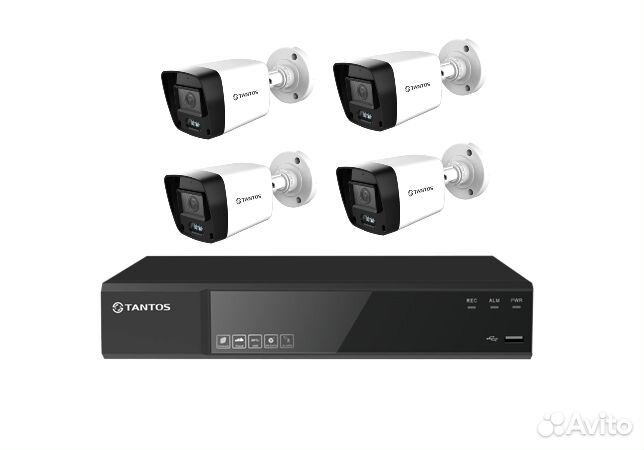 Видеонаблюдение tantos-NVR-POE на 4 камеры