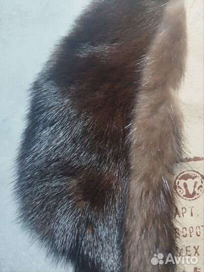 Натуральный воротник из меха норки