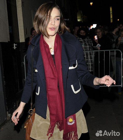 Футбольный шарф-кашне Вест Хэм как у Киры Найтли