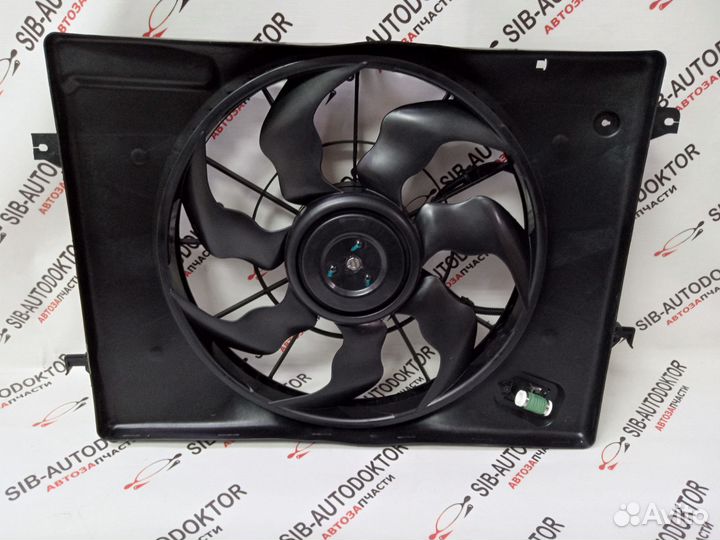 Диффузор радиатора hyundai tucson 04- тип Halla